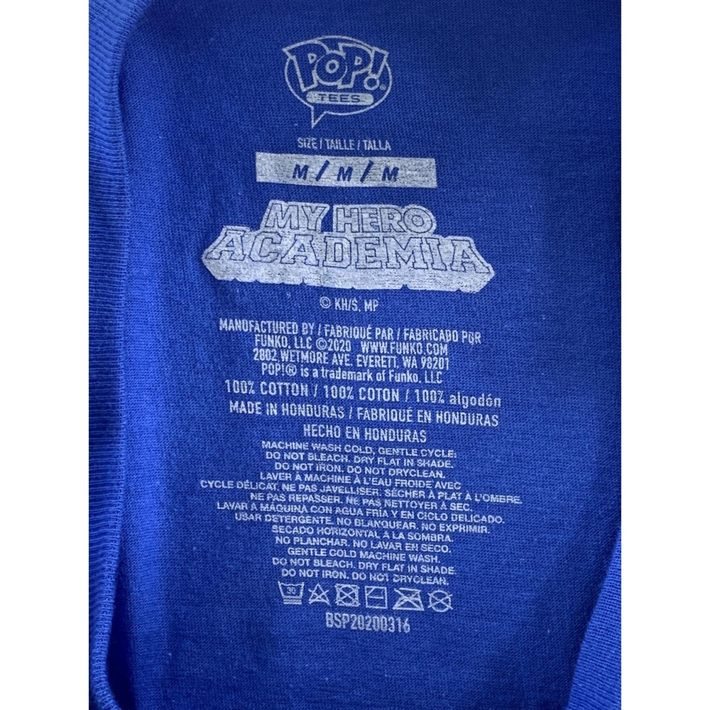 My Hero Academia Shirt Mens Medium Blue Ingenium Tenya Iida Anime Graphic Funko - Picture 5 of 6